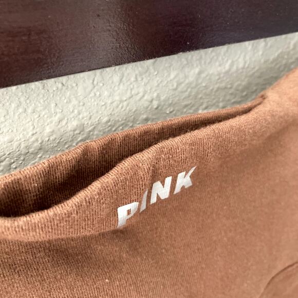 Pink by Victoria's Secret Twist Waist Biker Shorts - Brown - Medium - Picture 3 of 7